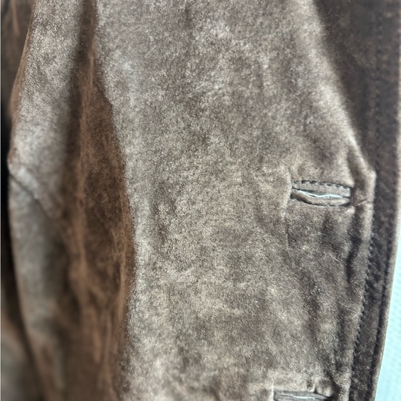 I. E. Relaxed Classic Brown Leather Suede Jacket - Picture 5 of 14